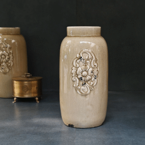 Beige Ceramic Vase