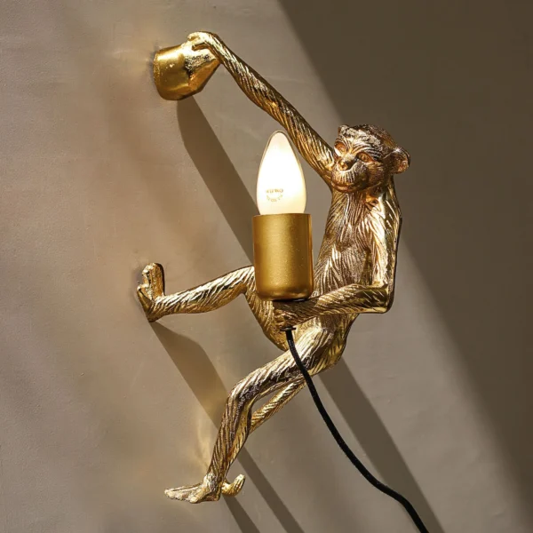 Monkey wall lamp